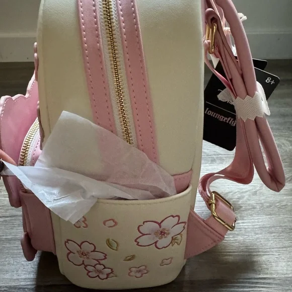 Loungefly Disney Chip 'n' Dale Cherry Blossoms Mini Backpack with tags - Picture 8 of 8